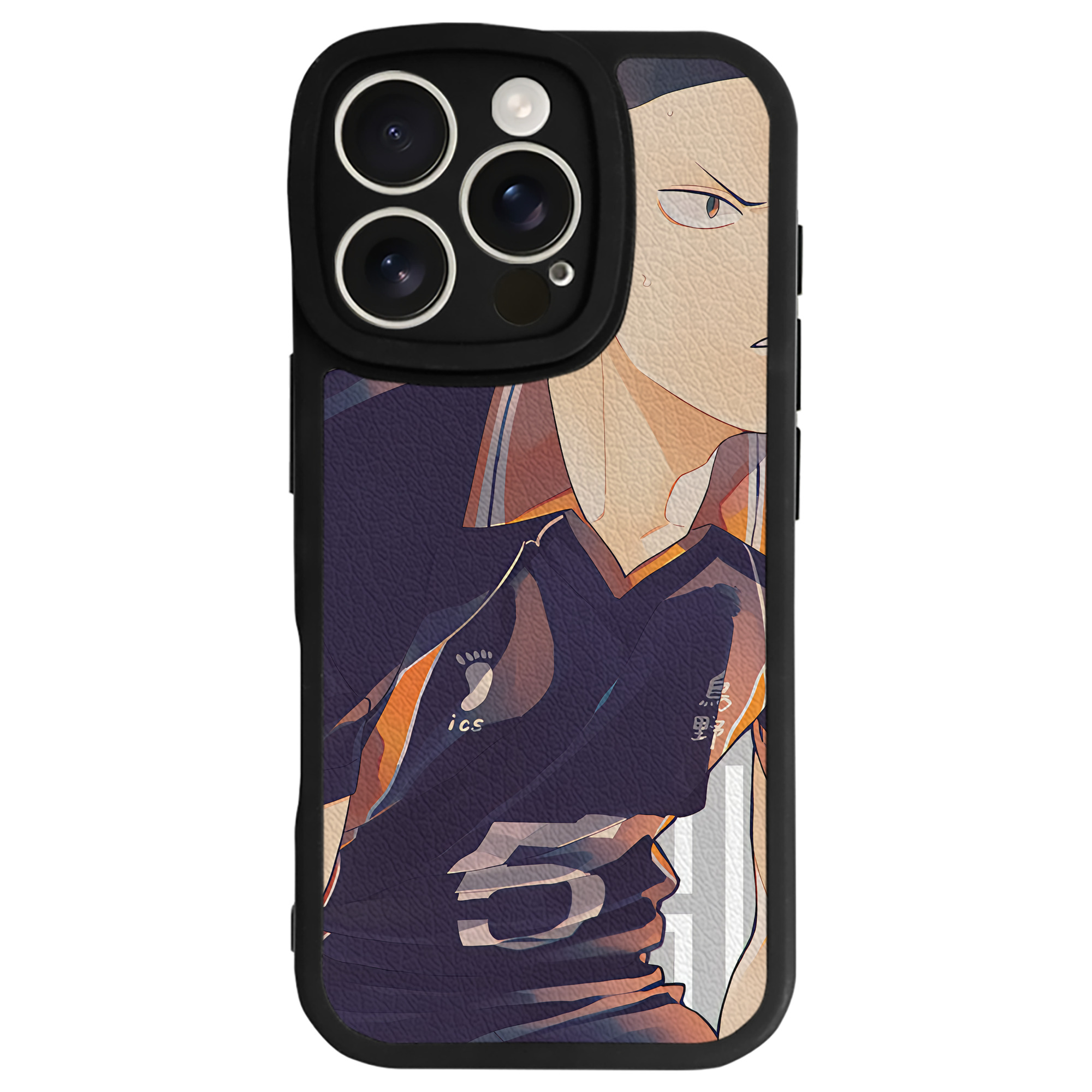 （画像用） ハイキュー!! Haikyu!! 【iPhone 16シリーズ対応】シリコンスマホケース（レザー調） 材質：シリコン